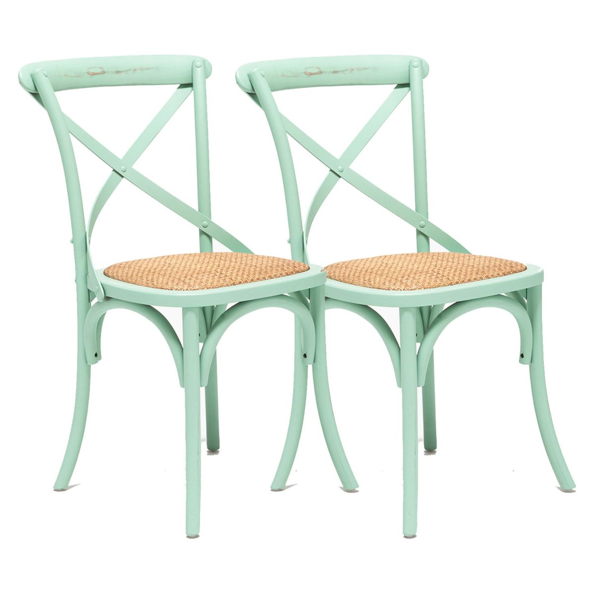 SPAZZIO - Pack 2 Sillas De Comedor Retro Spazzio