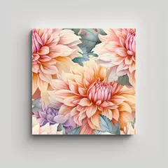 GENERICO - Vanguardia Resistente: Cuadro Decorativo Dahlia 30x30 Cm
