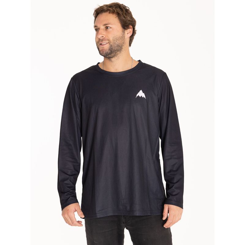 BURTON - Polera Manga Larga Mtb Black Ls M Negro Hombre BURTON