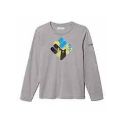 COLUMBIA - Polera Manga Larga Niño Dobson Pass Ls Gris