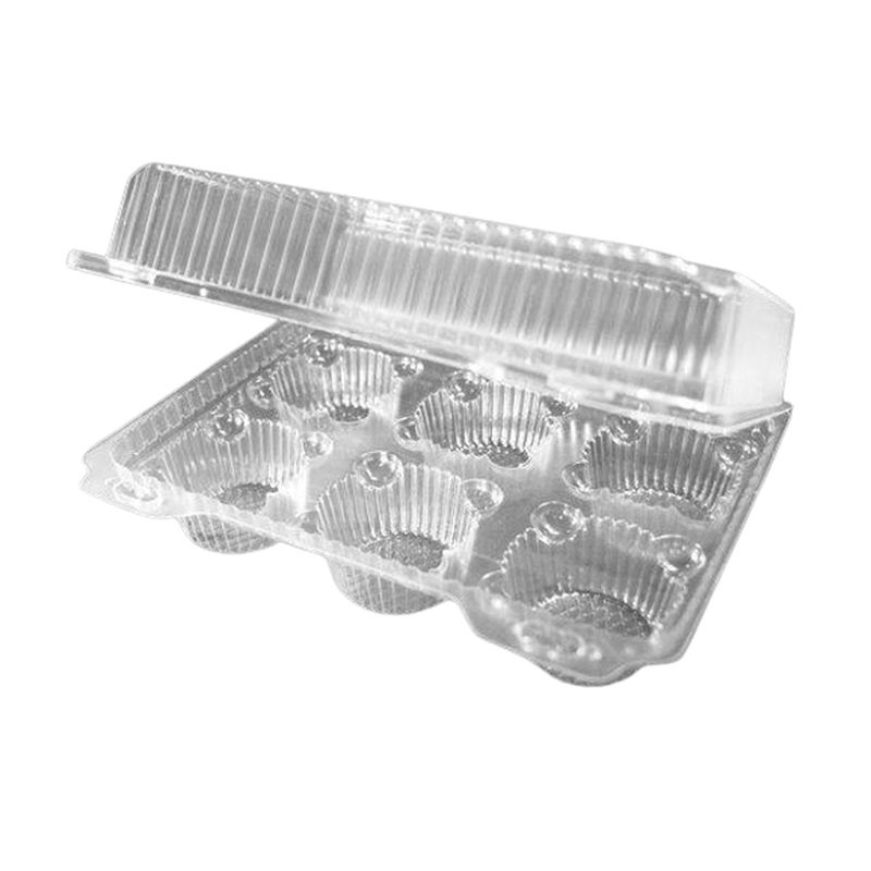 GENERICO - Pack 5 Caja para 6 Muffin / Cupcake / Queque