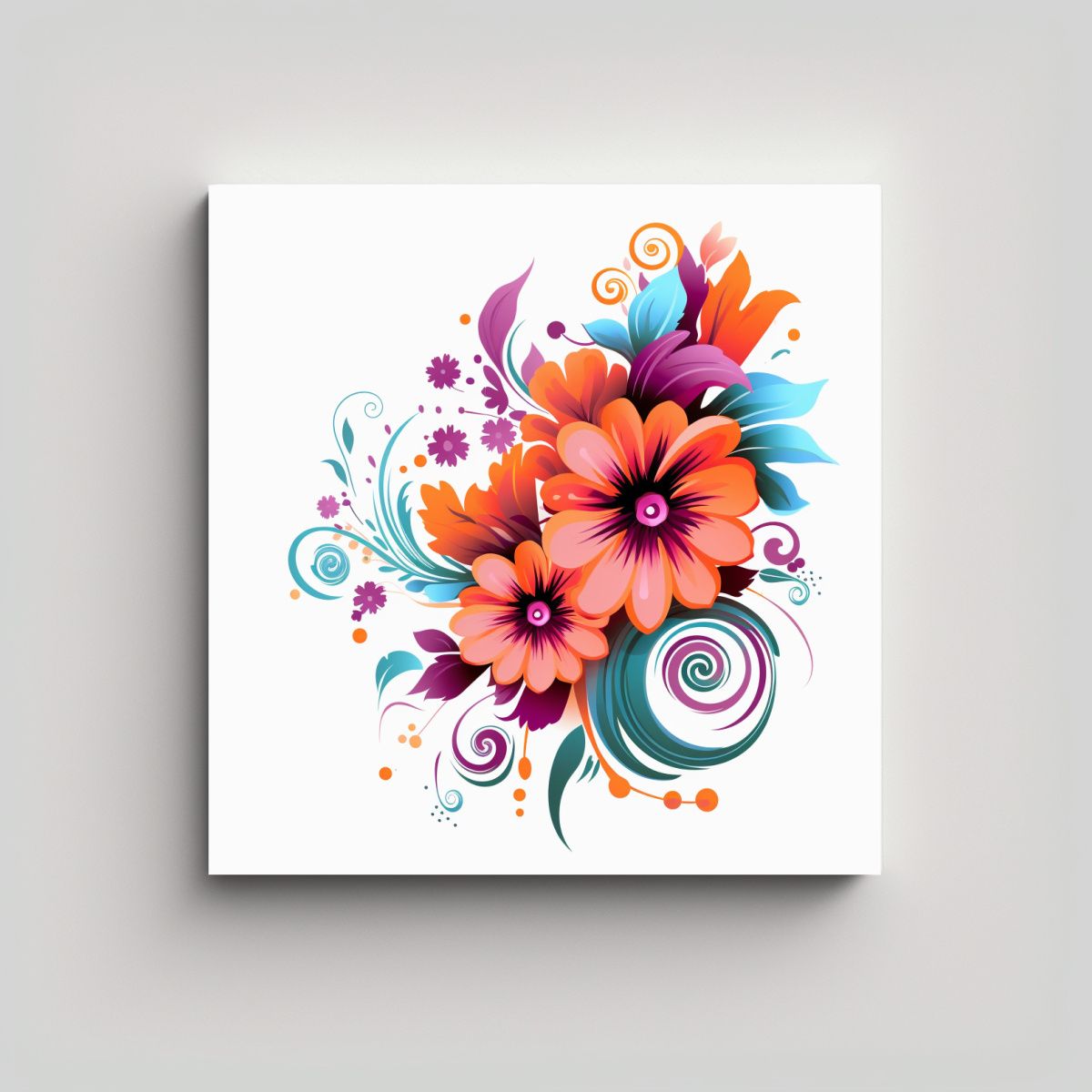 GENERICO - Inspirador Cuadro Decorativo Con Diseño De 80x80 Cm