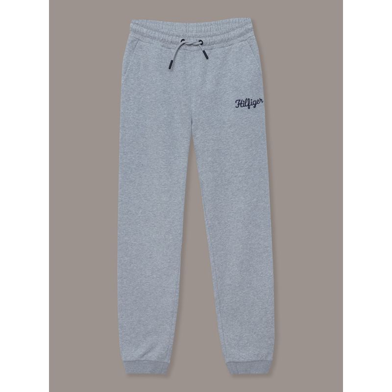 TOMMY HILFIGER - Joggers De Niña Terry Con Logo Gris Tommy Hilfiger