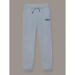 TOMMY HILFIGER - Joggers De Niña Terry Con Logo Gris