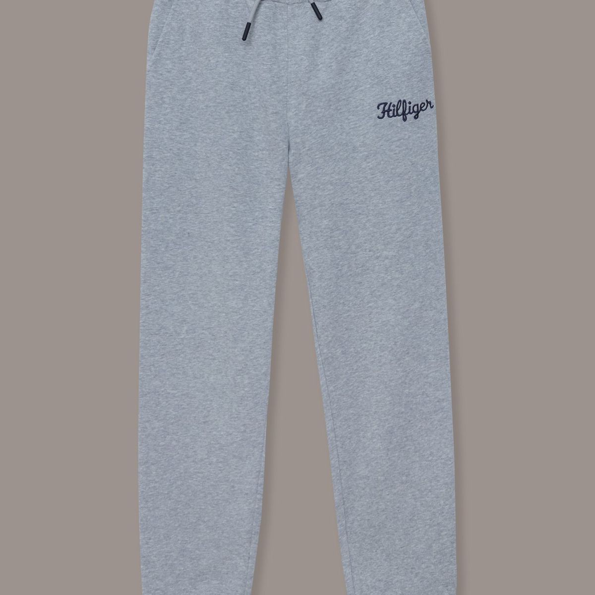 TOMMY HILFIGER - Joggers De Niña Terry Con Logo Gris Tommy Hilfiger