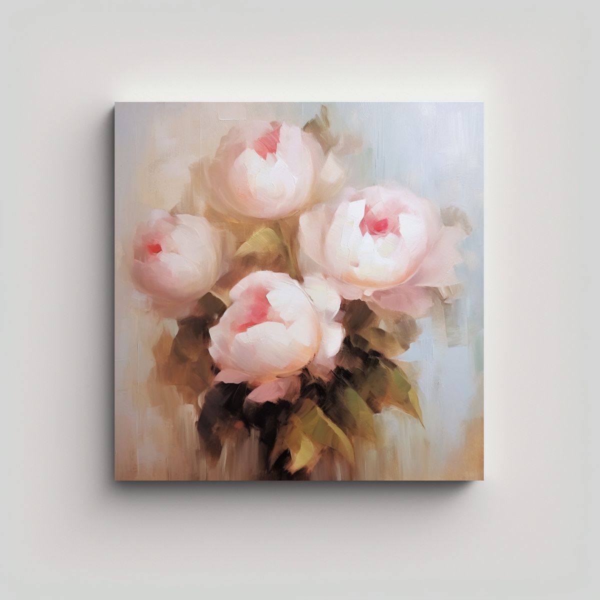 GENERICO - Composición Equilibrada Tela En Bastidor Antique 60x60 Cm