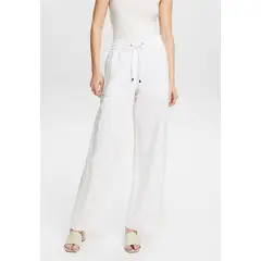 ESPRIT - Pantalón De Algodón Y Lino Mujer