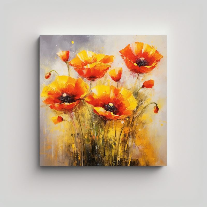GENERICO - Protagonismo En Tonos De Arte: Buttercups Y 90x90 Cm