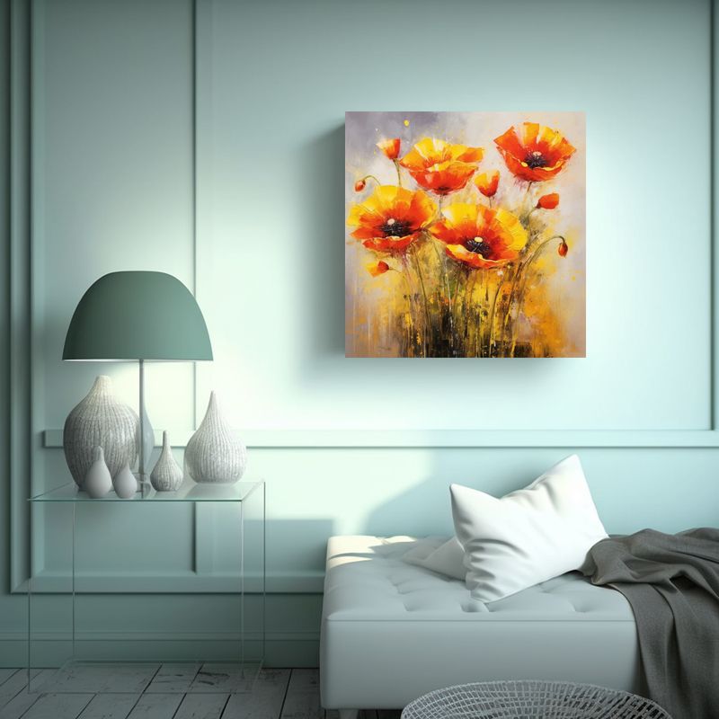 GENERICO - Protagonismo En Tonos De Arte: Buttercups Y 40x40 Cm