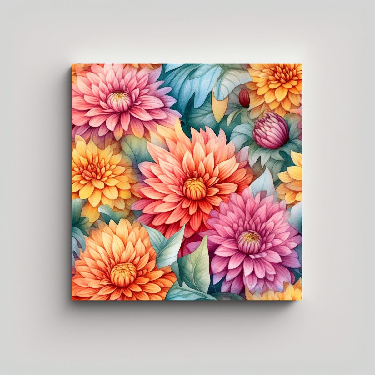 GENERICO - Diseño De Composición Equilibrada En Acuarela 30x30 Cm