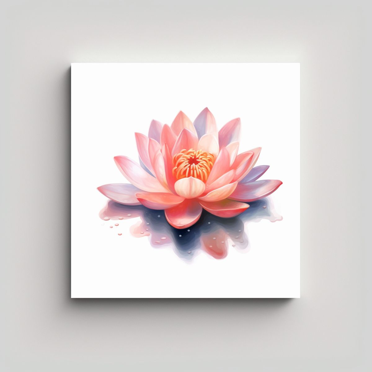 GENERICO - Arte Patron Intenso Estudio De Flor De Loto 60x60 Cm