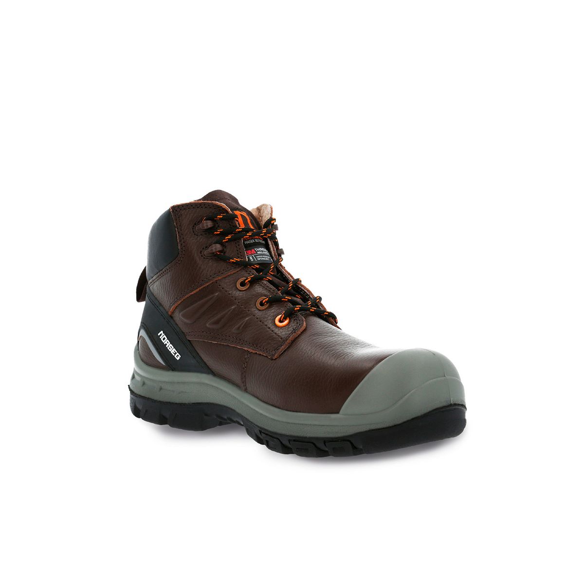 NORSEG - Zapato de seguridad NS 587 Commando Café Hombre NORSEG