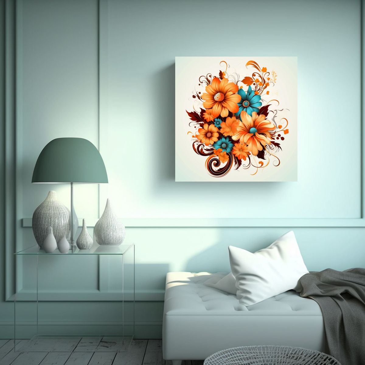 GENERICO - Cuadro Decorativo Vanguardia Belleza: Tela En 40x40 Cm