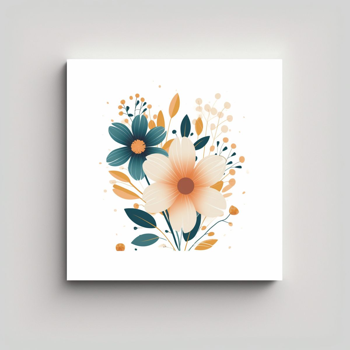 GENERICO - Ilustración Inspirada En La Naturaleza: Arte 50x50 Cm