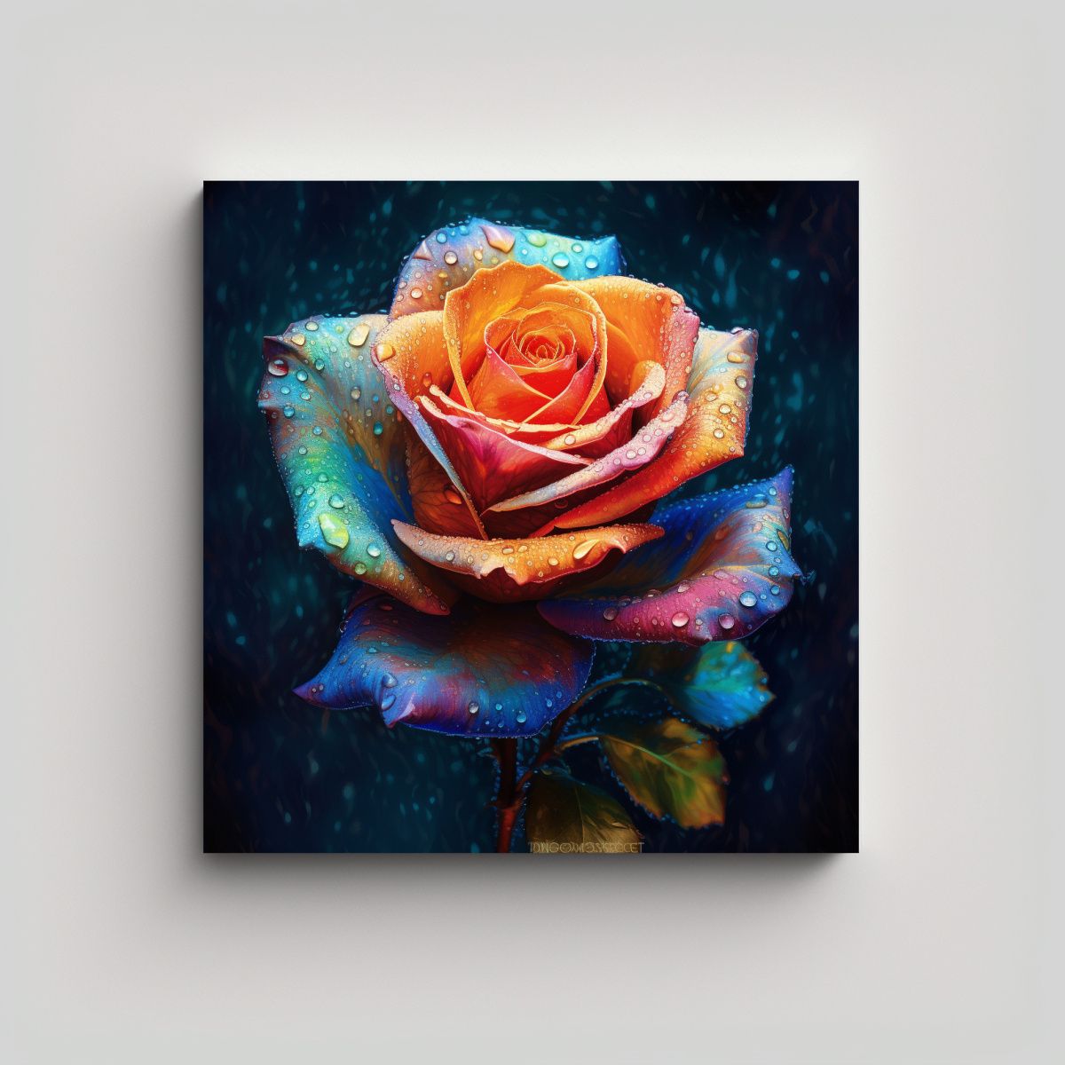GENERICO - Obra Maestra Realista Alegre Octano Bastidor 50x50 Cm