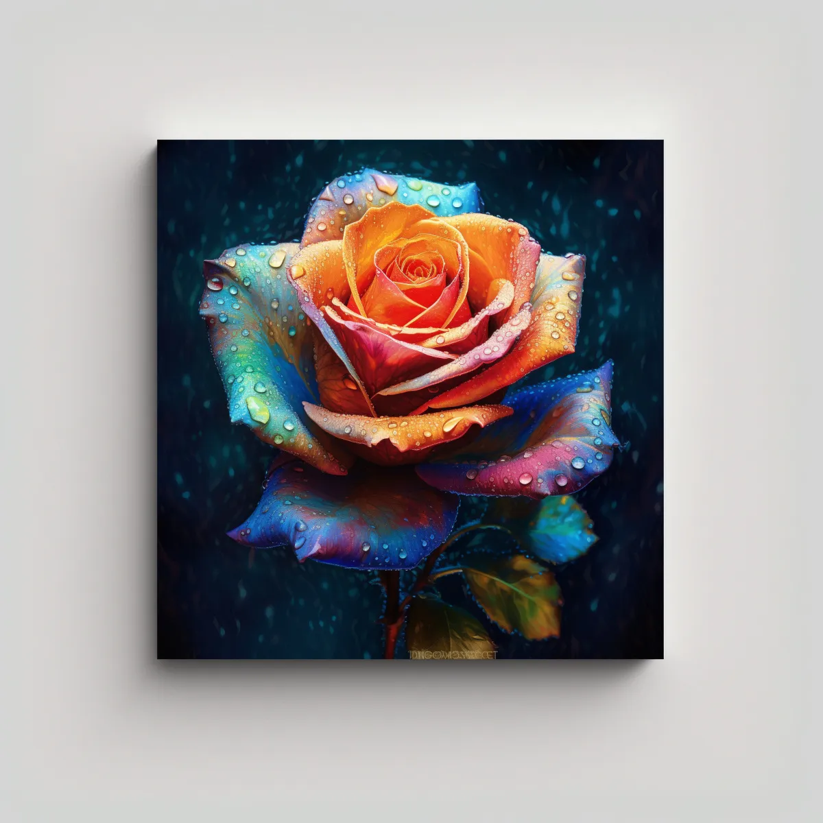 GENERICO - Obra Maestra Realista Alegre Octano Bastidor 50x50 Cm