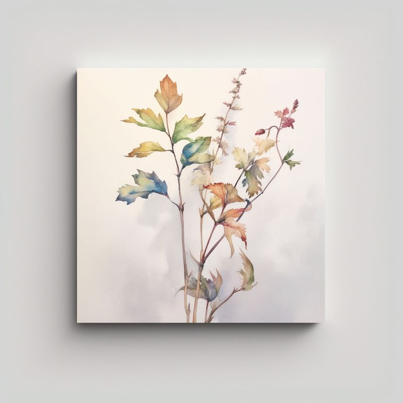 GENERICO - Exquisita Tela Floral Acuarela Pastel En 60x60 Cm
