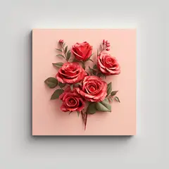 GENERICO - Tarjeta De San Valentín Con Bouquet En Imagen De 80x80 Cm