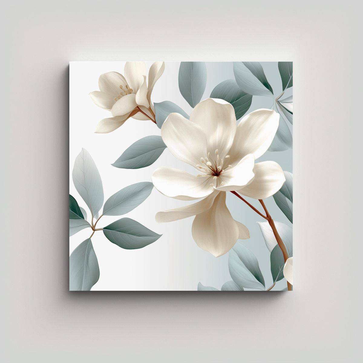 GENERICO - Arte Abstracto Minimalista Patrón Floral 70x70 Cm