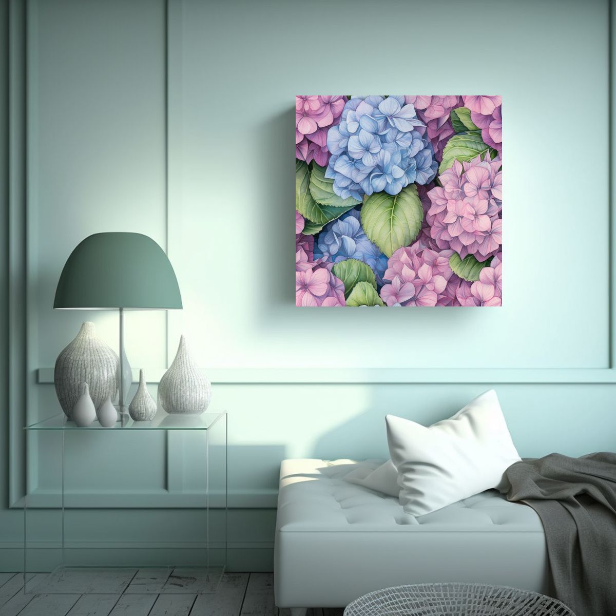 GENERICO - Arte Decorativo Vanguardia Clásico Flores 60x60 Cm