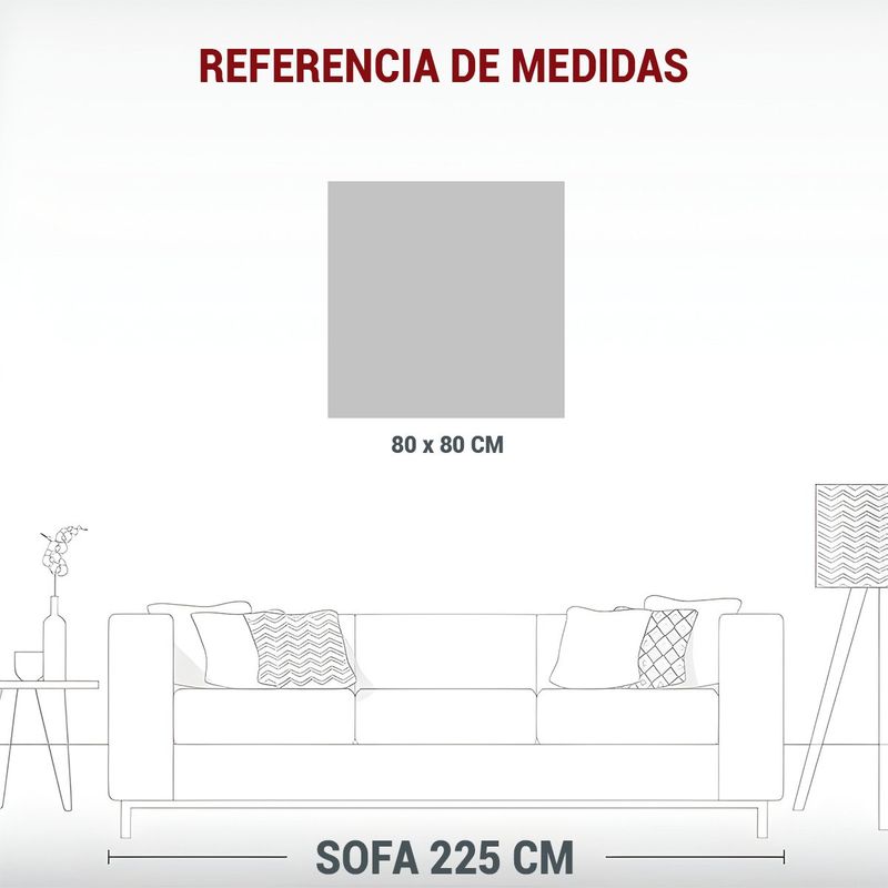 GENERICO - Cuadro Innovador De Rosas En Acuarela Sobre Fondo 80x80 Cm