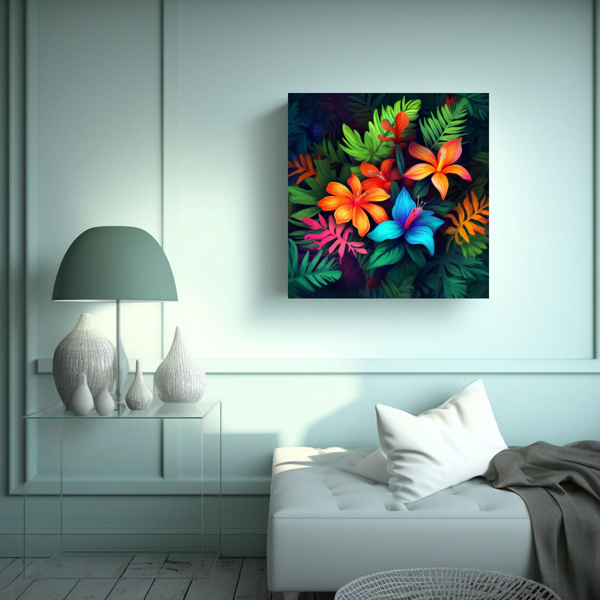 GENERICO - Cuadro Decorativo Belleza Natural - Óptimo Para 80x80 Cm