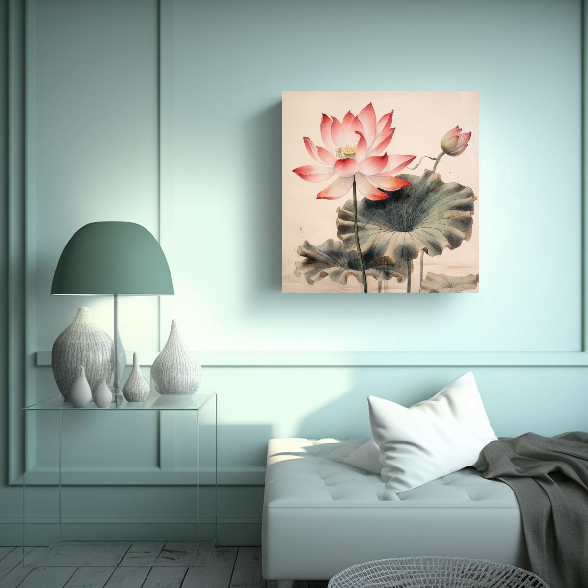 GENERICO - Espectacular Tela En Bastidor: Dibujo Simétrico 70x70 Cm