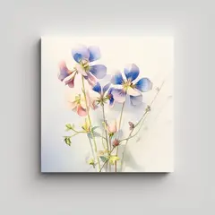 GENERICO - Cuadro Inspirador De Riqueza Visual: Acuarela Con 70x70 Cm