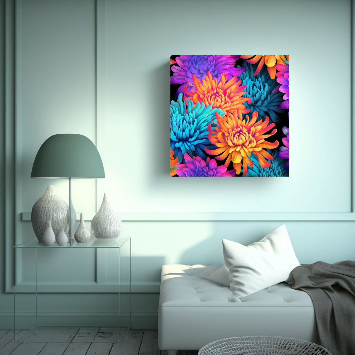 GENERICO - Esquema De Lienzo: Patrón Repetitivo De 40x40 Cm