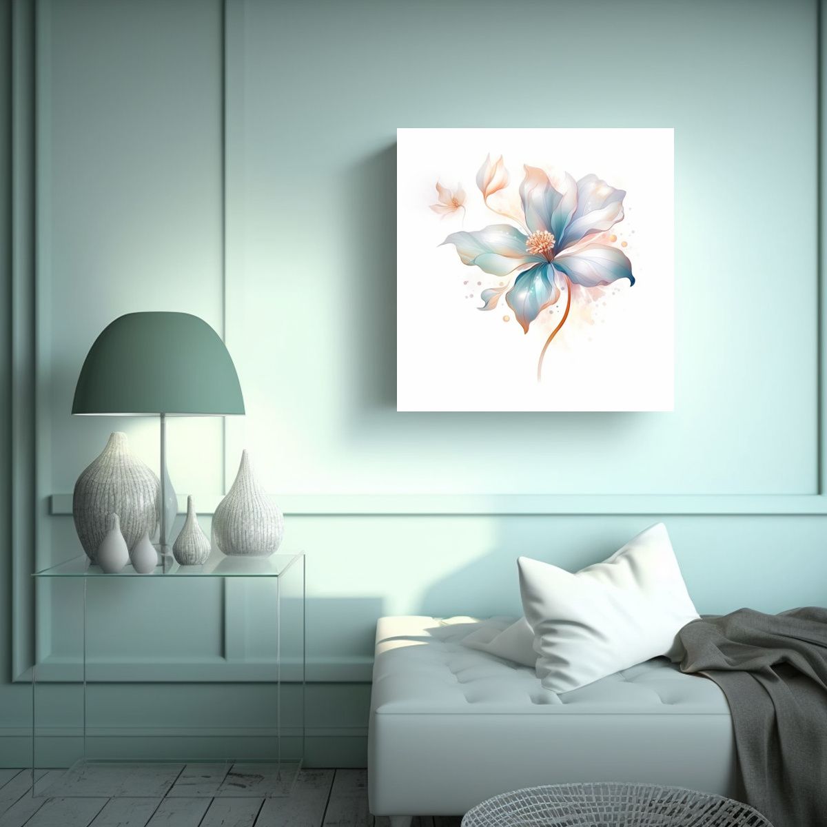 GENERICO - Ilustración Floral Elegante Y Brillante: 30x30 Cm