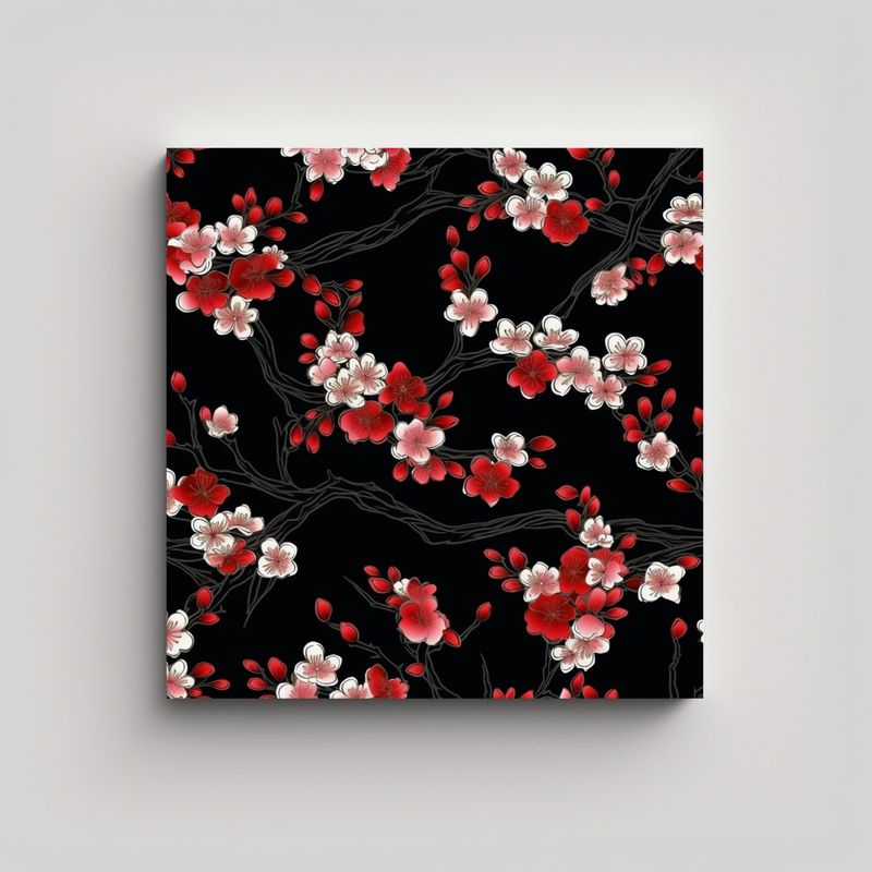 GENERICO - Fotografía Elegante De Arte Lineal Japonés 30x30 Cm