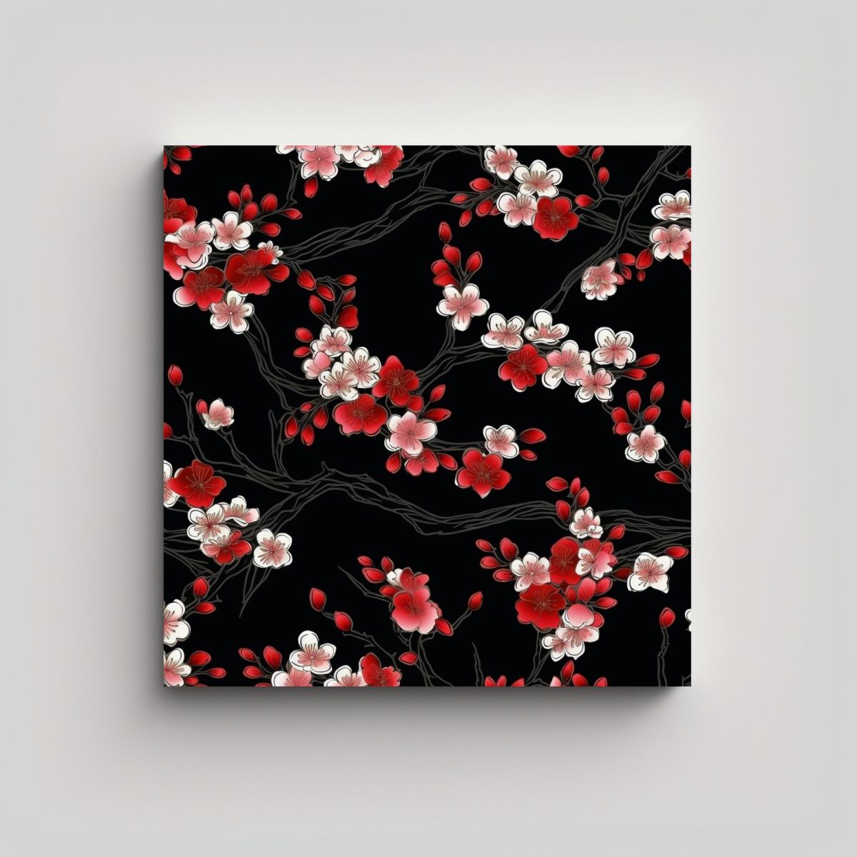 GENERICO - Fotografía Elegante De Arte Lineal Japonés 60x60 Cm.
