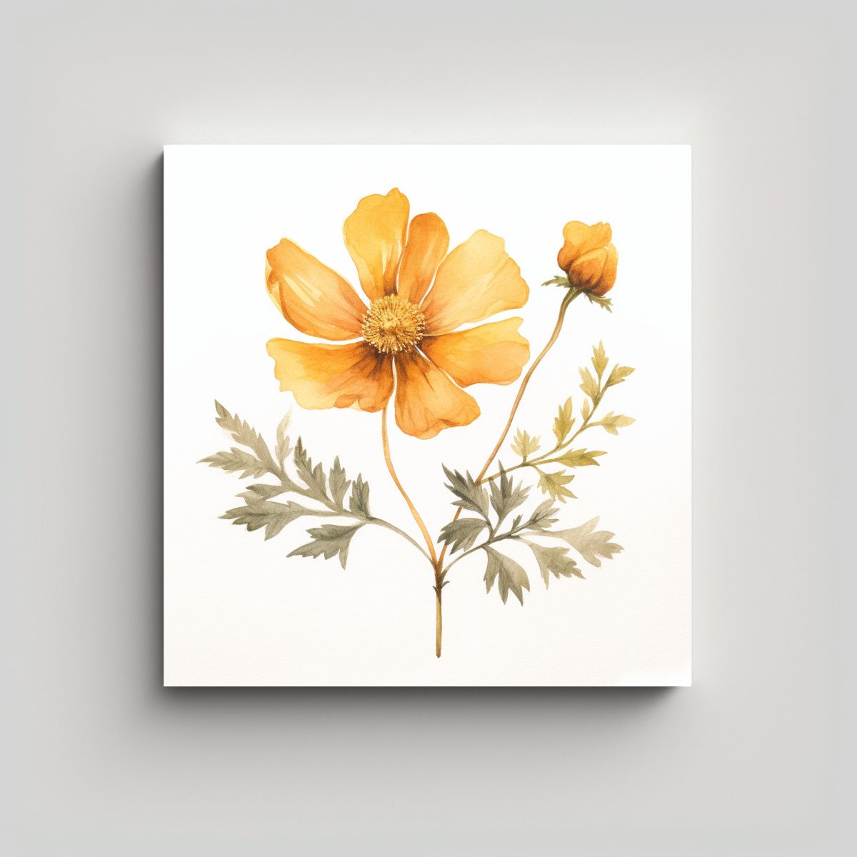 GENERICO - Arte Conceptual Adorable: Ilustración Botánica 60x60 Cm