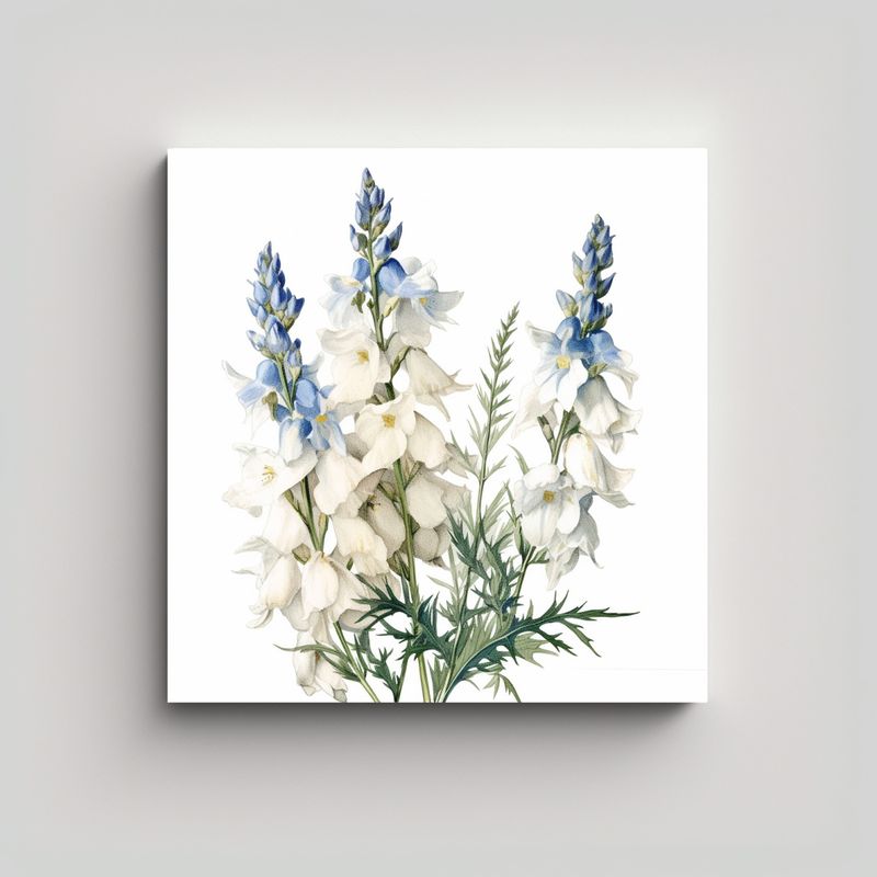 GENERICO - Dibujos Soñadores De Flores De Espuela En Tela 70x70 Cm