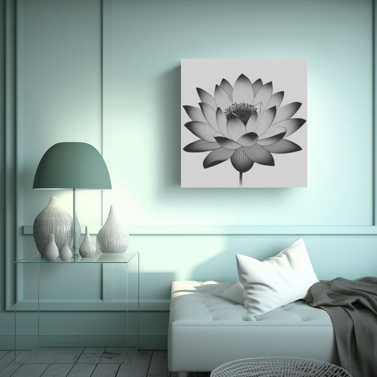 GENERICO - Cuadros Decorativos Canva: Colores Y Espacio Para 90x90 Cm
