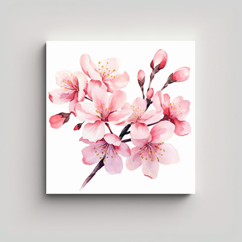 GENERICO - Arte Vanguardista En Acuarela: KeninE Blossom 60x60 Cm