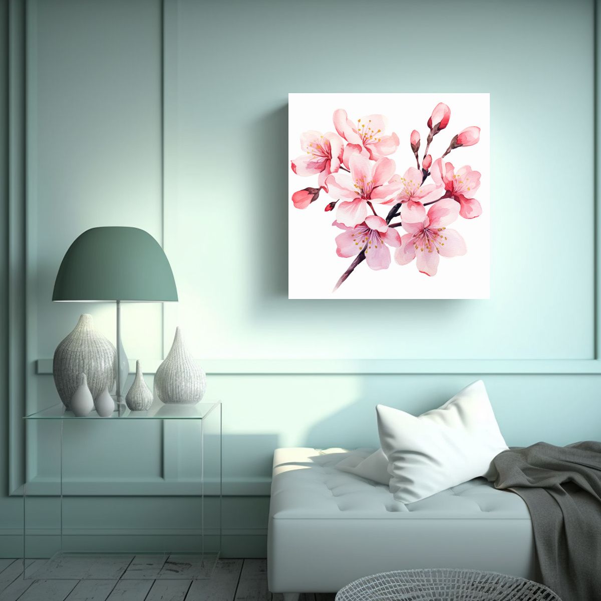 GENERICO - Arte Vanguardista En Acuarela: KeninE Blossom 50x50 Cm