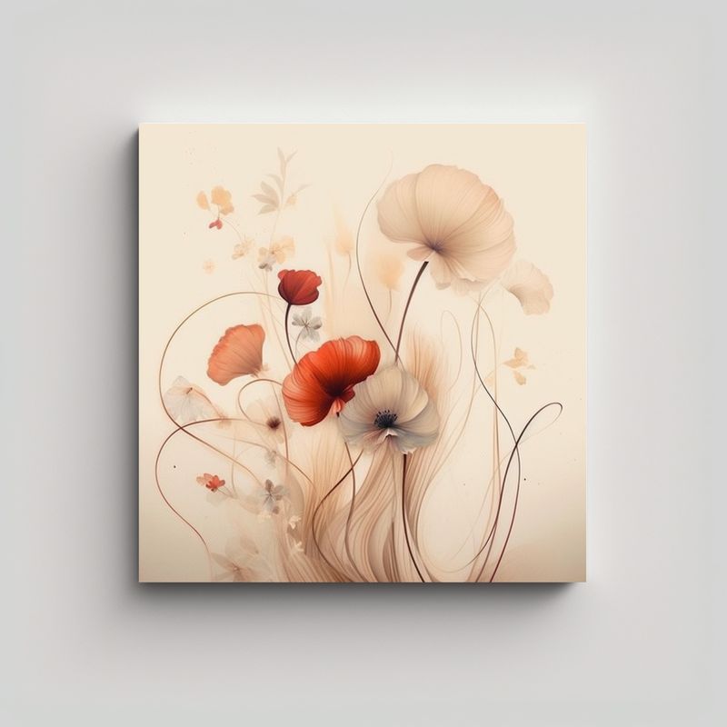 GENERICO - Innovador Movimiento Canva: Líneas Gruesas Y 40x40 Cm
