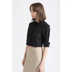 LIOLA - Blusa Cropped Coyeras, Algodón, Negro