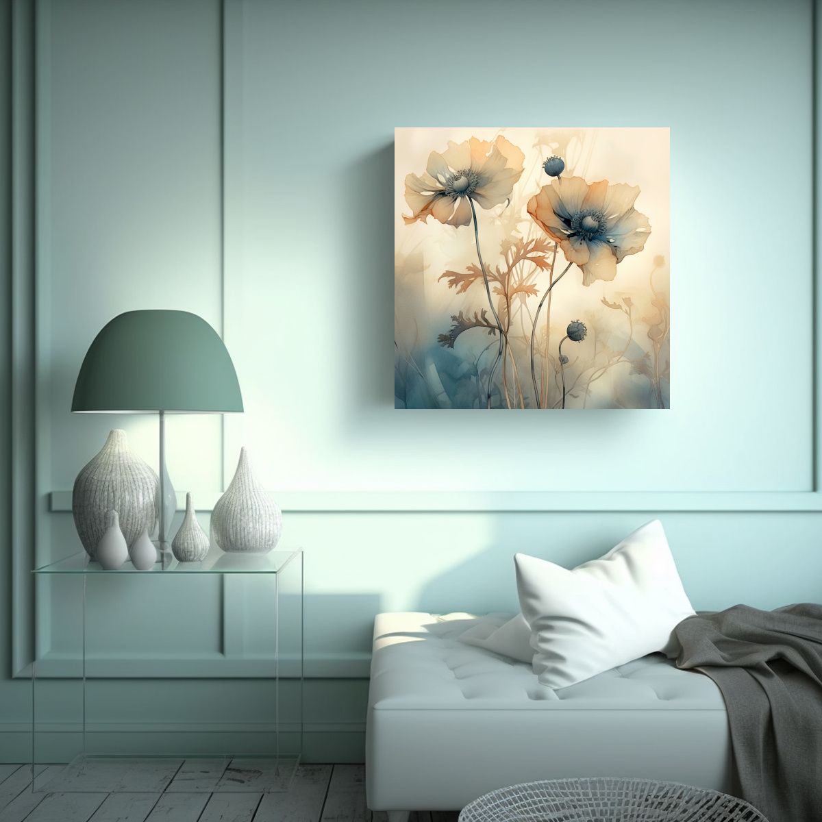 GENERICO - Cuadro Decorativo Estilo Kirk Wilson: Tela En 50x50 Cm