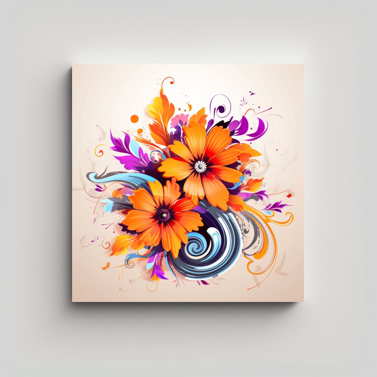 GENERICO - Cuadro Urbano De Alta Calidad Con Estilo Gráfico 30x30 Cm