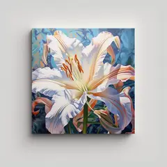 GENERICO - Composición De Arte Mural Equilibrada: Lily Del 50x50 Cm