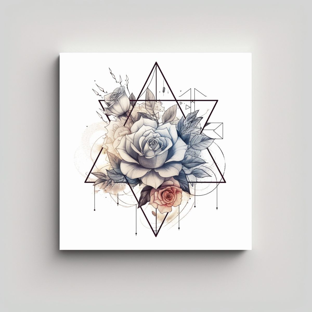 GENERICO - Diseños De Tatuajes Modernos Y Minimalistas: 50x50 Cm