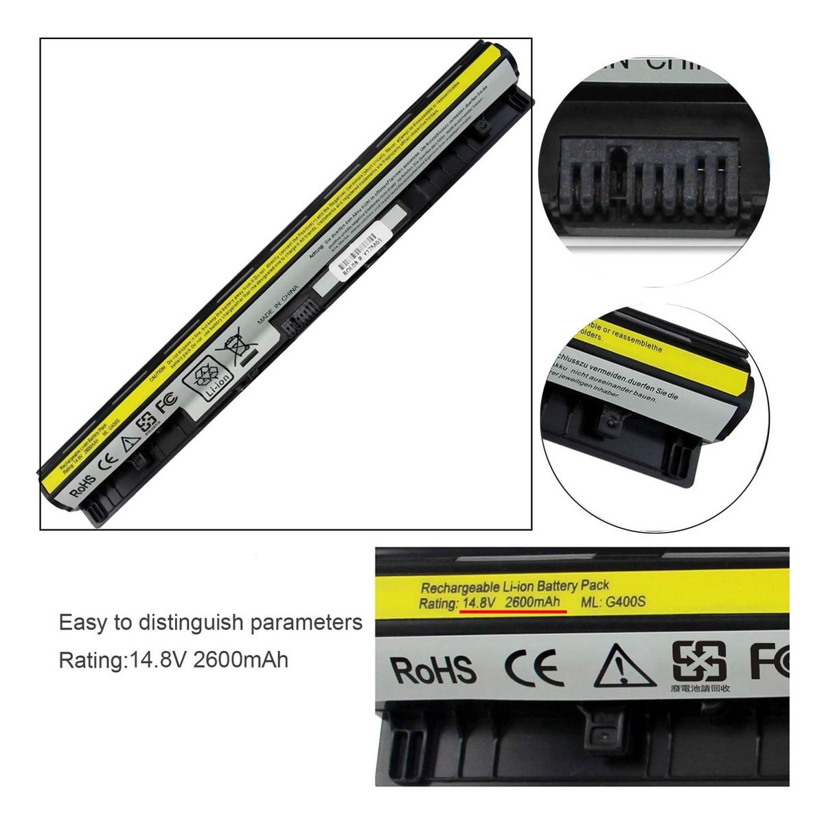 GENERICO - Bateria l12l4a02 Para Lenovo G40-30 Series Nueva