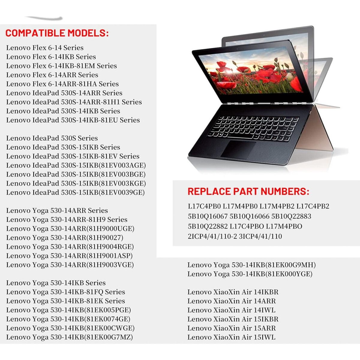 GENERICO - Bateria l17c4pb2 Para Lenovo Ideapad Flex 6 6-14arr 6-14ik