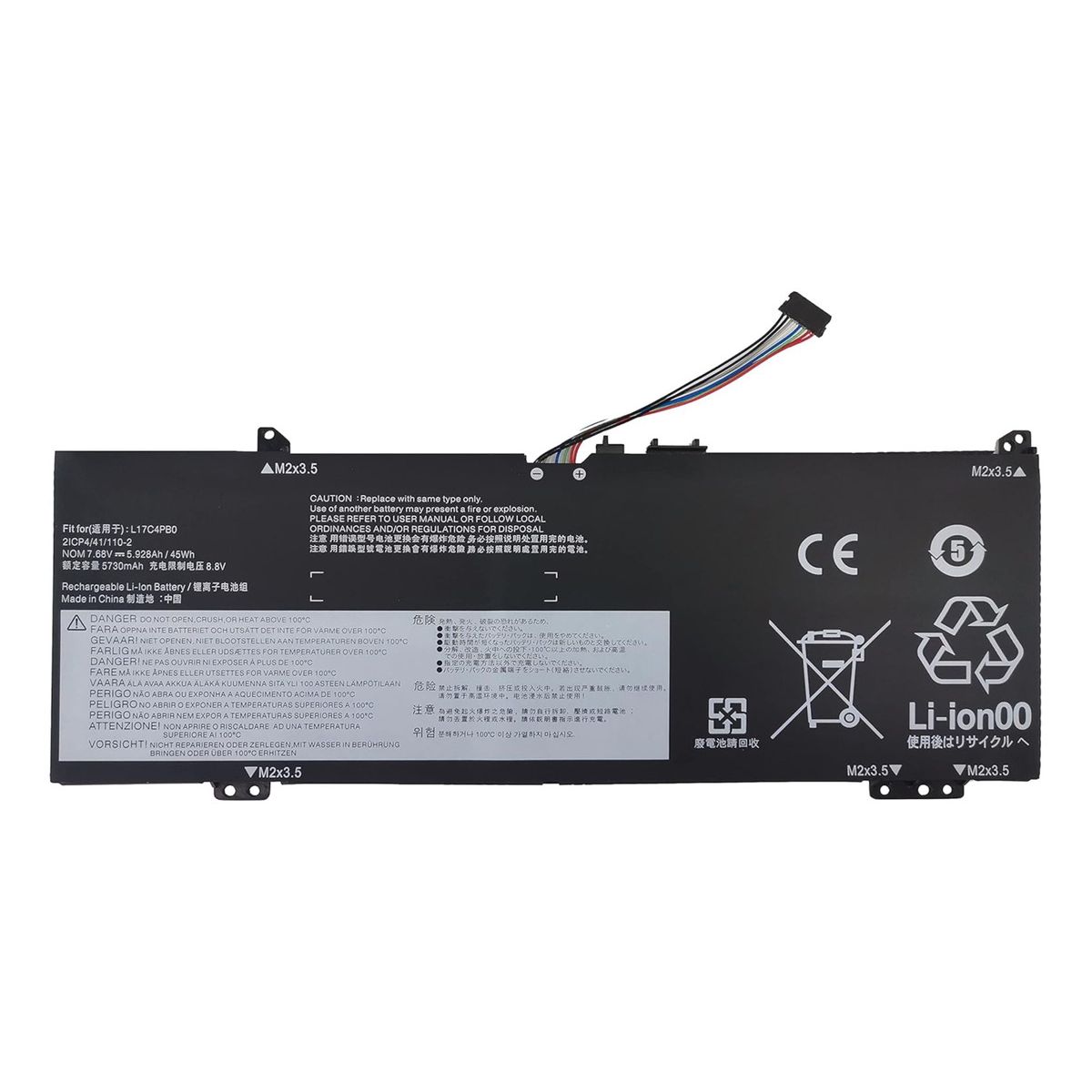 GENERICO - Bateria l17c4pb2 Para Lenovo Ideapad 530s-14ikb Series