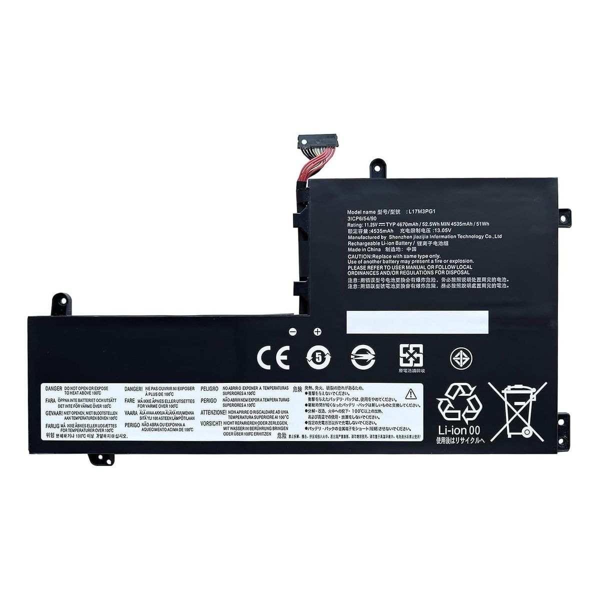 GENERICO - Bateria L17m3pg1  Para Lenovo Legion Y540-15irh-pg0 Y540-17