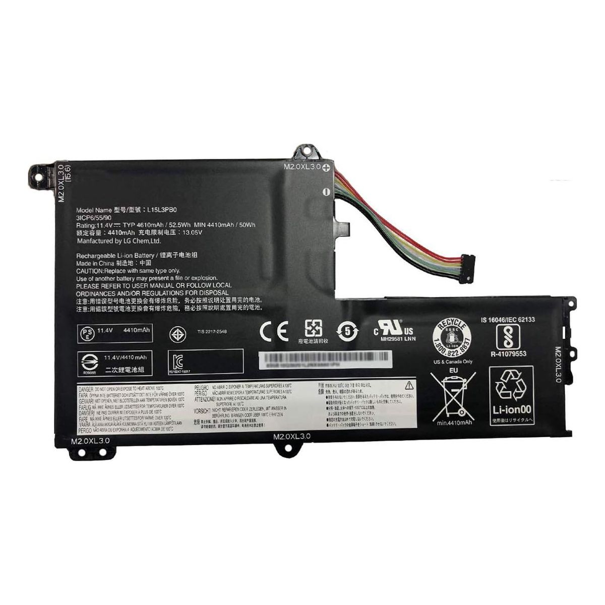 GENERICO - Bateria l15l3pb0 Tipo C Para Lenovo Ideapad 330s-15ikb