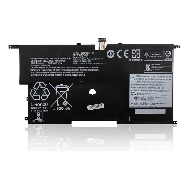 GENERICO - Bateria Para Lenovo Thinkpad X1 Carbon 3ra Generacion Nueva