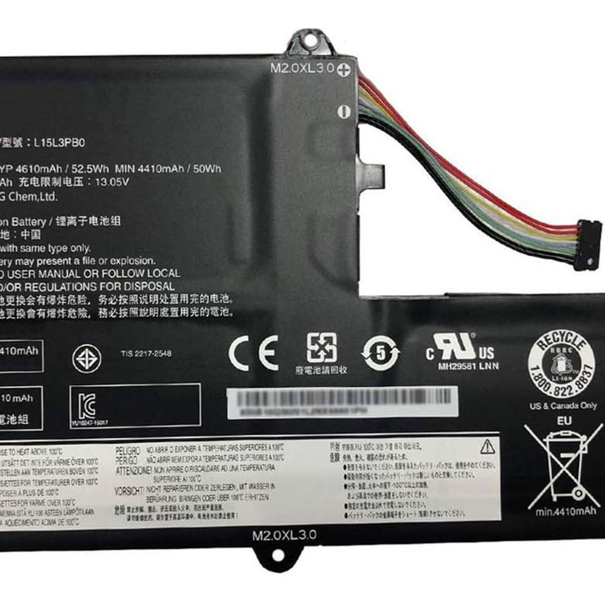 GENERICO - Bateria l15l3pb0 Tipo C Para Lenovo Ideapad 330s-15ikb